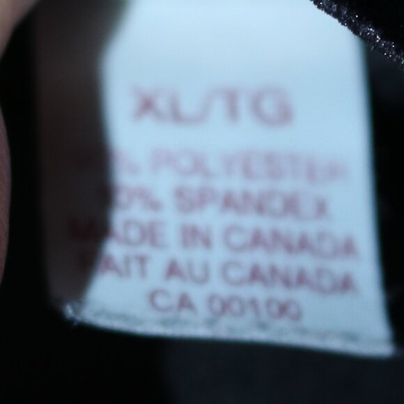 Vintage Carol Reed Black Velvet Stretch Polyester Wide Leg  Pull On Pants Sz XL - Picture 5 of 5